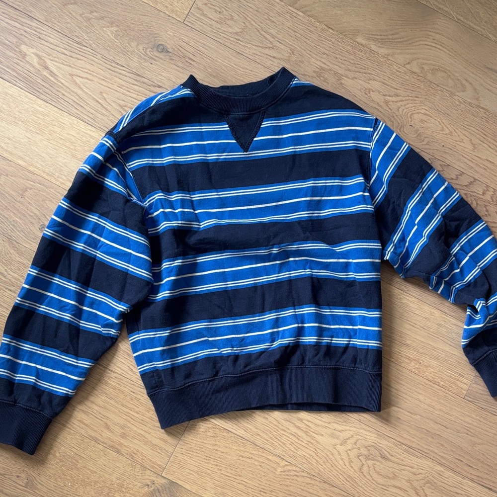 UO Striped Blue and Black Sweater